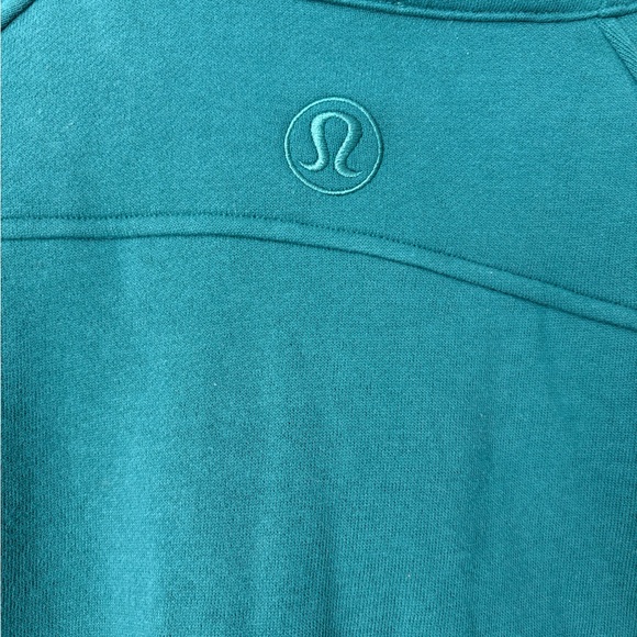 Lululemon Teal Scuba Oversized Funnel-Neck Half Zip - Picture 4 of 5